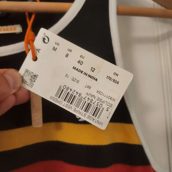 Superdry Vintage Stripe Dress NEW WITH TAGS! - Picture 4 of 6